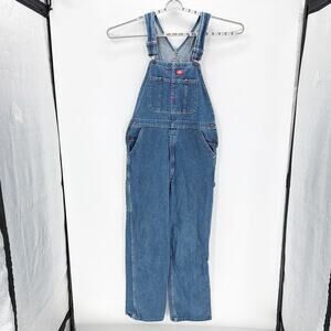 Dickies denim carpenter overalls size  34x32 wide leg artsy rugged farm ranch